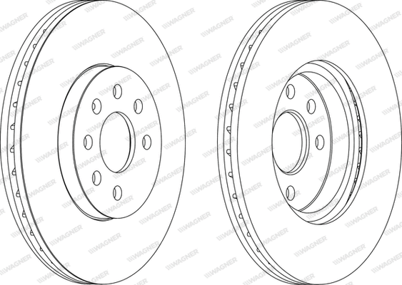 WGR1236-1 WAGNER Тормозной диск (фото 1)