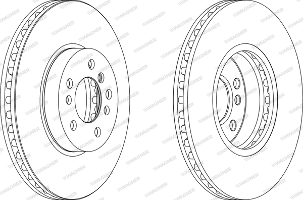 WGR1256-1 WAGNER Тормозной диск (фото 1)