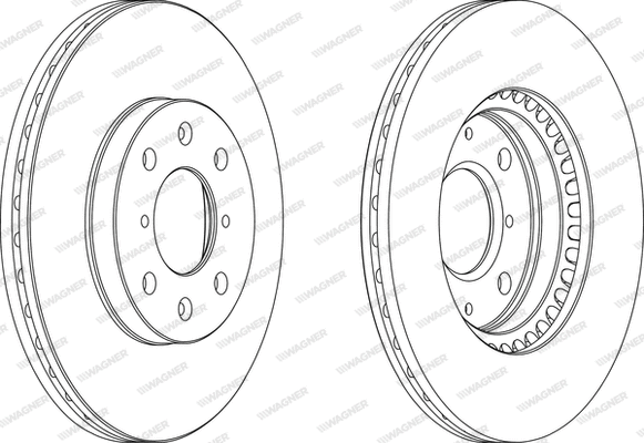 WGR1520-1 WAGNER Тормозной диск (фото 1)