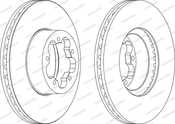 WGR1555-1 WAGNER Тормозной диск (фото 1)
