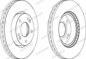 WGR1619-1 WAGNER Тормозной диск (фото 1)