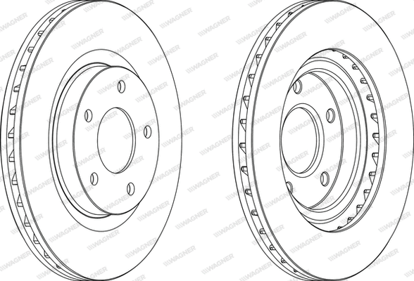 WGR1624-1 WAGNER Тормозной диск (фото 1)