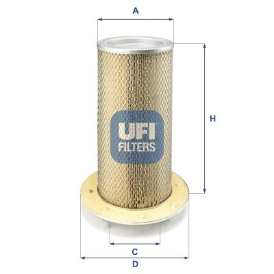 27.034.00 UFI Воздушный фильтр (фото 2)