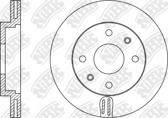 RN1037 NIBK Тормозной диск (фото 1)