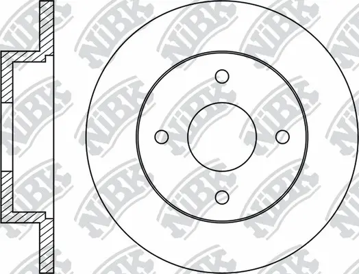 RN1043 NIBK Тормозной диск (фото 1)