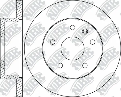 RN1053 NIBK Тормозной диск (фото 1)