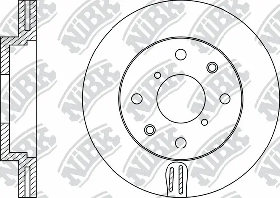 RN1093 NIBK Тормозной диск (фото 1)