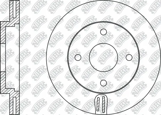 RN1109 NIBK Тормозной диск (фото 1)