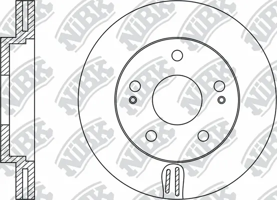 RN1178 NIBK Тормозной диск (фото 1)