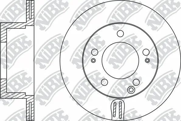 RN1197 NIBK Тормозной диск (фото 1)