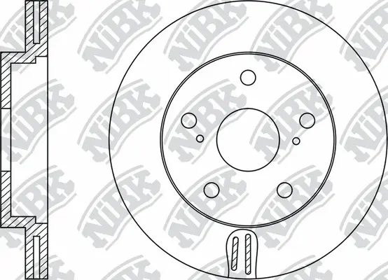 RN1238 NIBK Тормозной диск (фото 2)