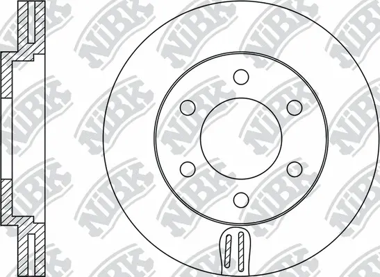 RN1266 NIBK Тормозной диск (фото 1)