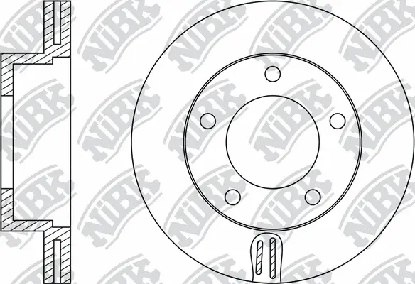 RN1268 NIBK Тормозной диск (фото 2)