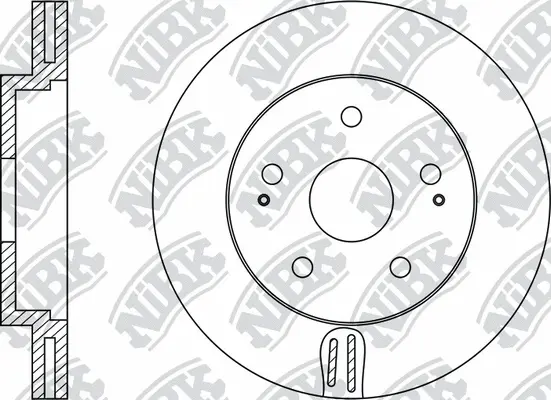 RN1318 NIBK Тормозной диск (фото 1)