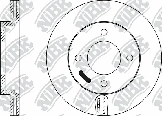 RN1345 NIBK Тормозной диск (фото 1)