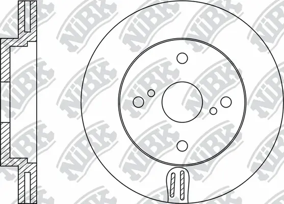 RN1353 NIBK Тормозной диск (фото 1)
