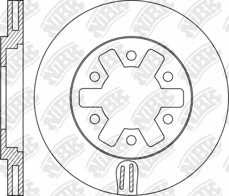 RN1357 NIBK Тормозной диск (фото 1)