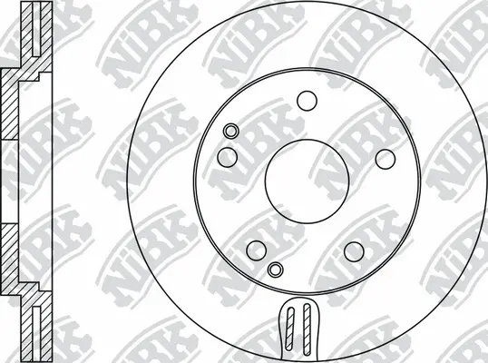 RN1361 NIBK Тормозной диск (фото 1)