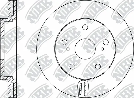 RN1371 NIBK Тормозной диск (фото 2)