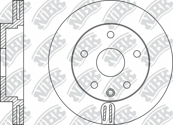 RN1389 NIBK Тормозной диск (фото 1)