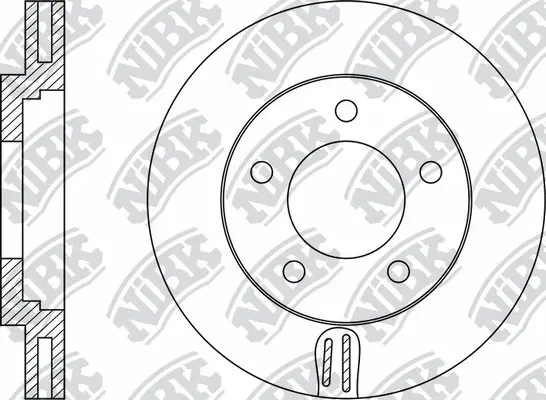 RN1478 NIBK Тормозной диск (фото 1)
