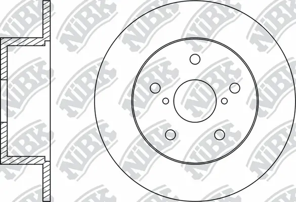 RN1509 NIBK Тормозной диск (фото 1)