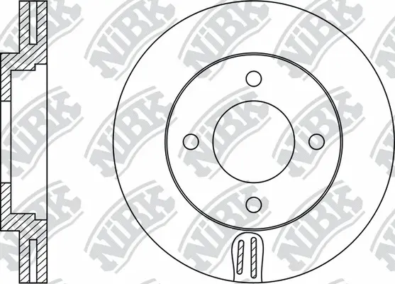 RN1533 NIBK Тормозной диск (фото 1)