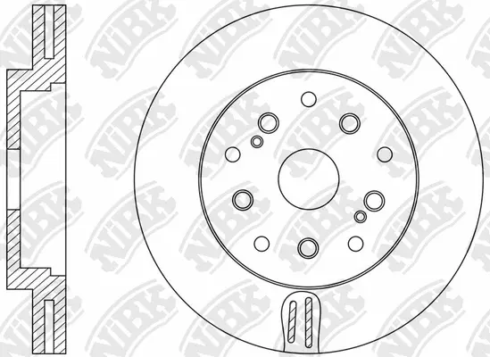 RN1579DR NIBK Тормозной диск (фото 1)