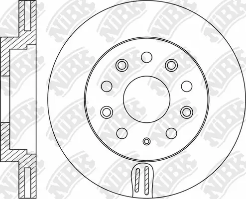 RN1661 NIBK Тормозной диск (фото 1)