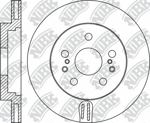 RN1692 NIBK Тормозной диск (фото 1)