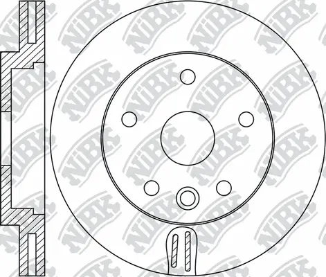 RN1727 NIBK Тормозной диск (фото 1)