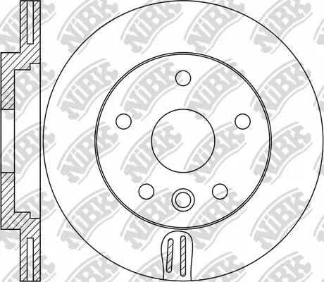 RN1731 NIBK Тормозной диск (фото 1)