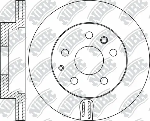 RN1738 NIBK Тормозной диск (фото 1)