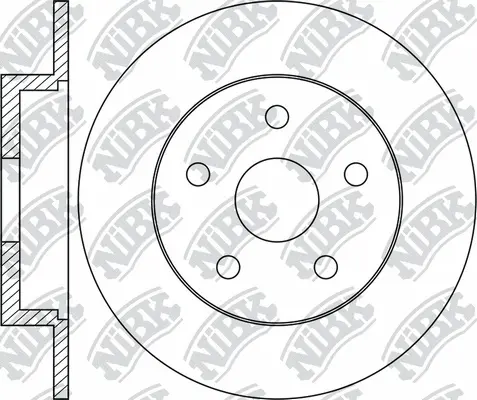 RN1758 NIBK Тормозной диск (фото 1)