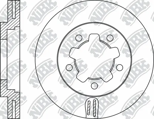RN1776 NIBK Тормозной диск (фото 1)