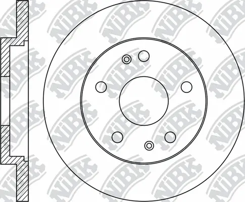 RN1777 NIBK Тормозной диск (фото 1)
