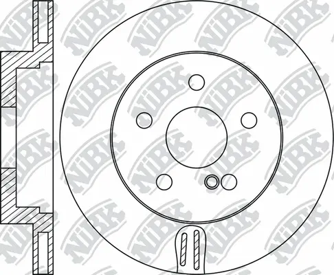 RN1795 NIBK Тормозной диск (фото 1)