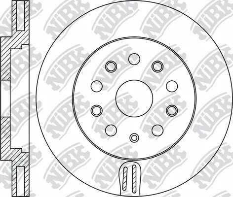 RN1802 NIBK Тормозной диск (фото 1)