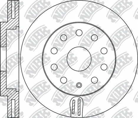 RN1803 NIBK Тормозной диск (фото 1)