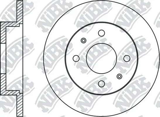 RN1836 NIBK Тормозной диск (фото 1)
