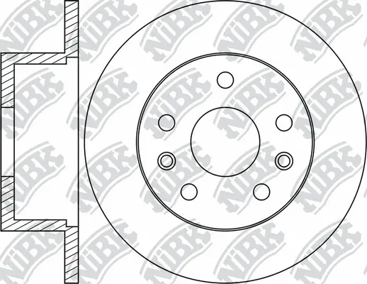 RN1851 NIBK Тормозной диск (фото 1)