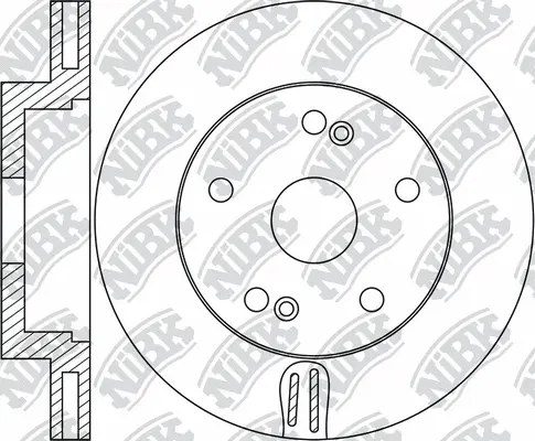 RN1886 NIBK Тормозной диск (фото 1)