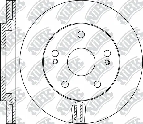 RN1912 NIBK Тормозной диск (фото 1)