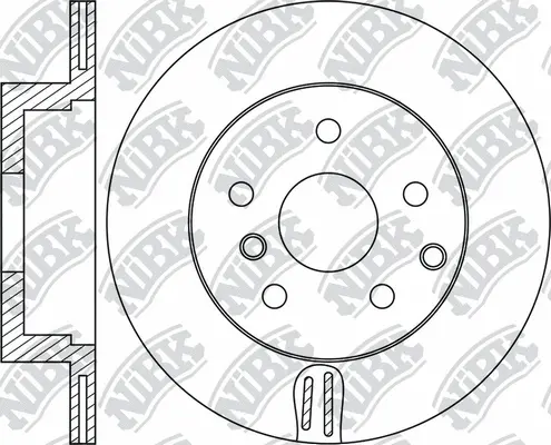 RN1939 NIBK Тормозной диск (фото 1)