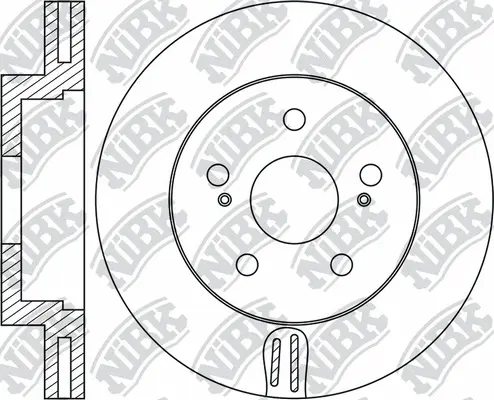 RN1942 NIBK Тормозной диск (фото 1)