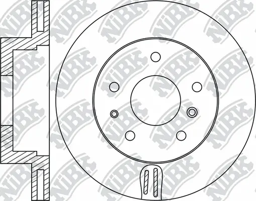 RN1993 NIBK Тормозной диск (фото 1)