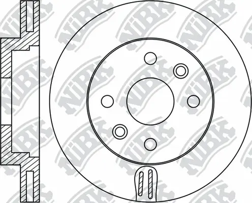 RN1999 NIBK Тормозной диск (фото 1)