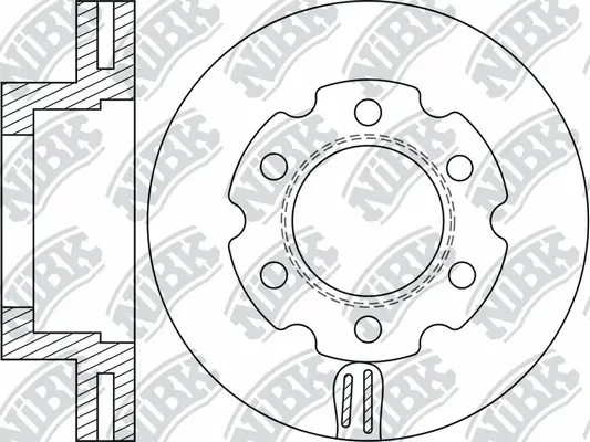RN2045 NIBK Тормозной диск (фото 1)
