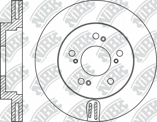 RN2054 NIBK Тормозной диск (фото 1)
