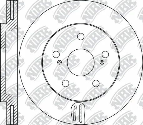 RN2056 NIBK Тормозной диск (фото 1)